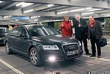 Die Audi-Crew landete sicher nach dem Start in München am Flughafen Köln/Bonn. Foto: unitedpictures/auto-reporter.net 